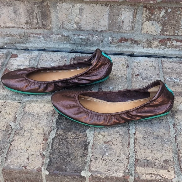 Tieks Chocolate Raspberry Truffle Ballet Flats - Picture 2 of 6